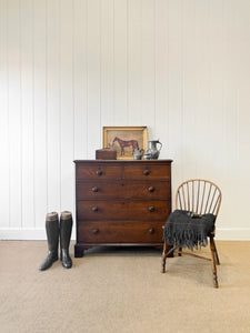 An Antique George III Country Made Oak Chest of Drawers