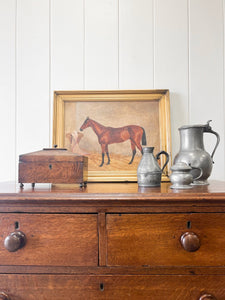 An Antique George III Country Made Oak Chest of Drawers