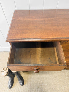 An Antique George III Country Made Oak Chest of Drawers