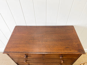 An Antique George III Country Made Oak Chest of Drawers