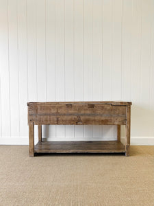 An Antique English Country Pine Sideboard