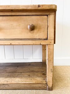 An Antique English Country Pine Sideboard