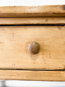 An Antique English Country Pine Sideboard
