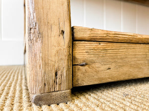 An Antique English Country Pine Sideboard