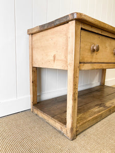 An Antique English Country Pine Sideboard