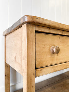 An Antique English Country Pine Sideboard