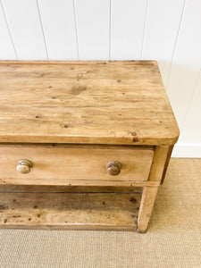 An Antique English Country Pine Sideboard