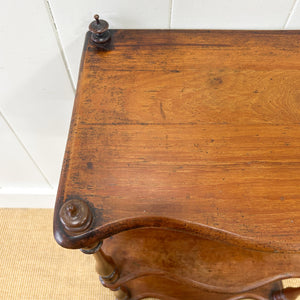 An English Victorian Mahogany "What-Not" Shelf