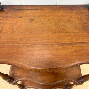 An English Victorian Mahogany "What-Not" Shelf