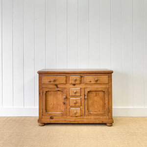 An Antique English Pine Sideboard c1890