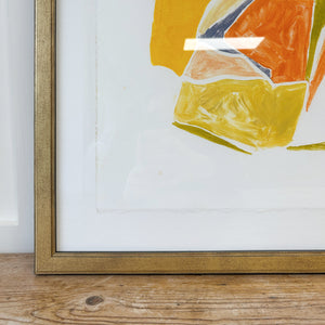 A Pair of Portrait Mono Print Paintings By Detroit Artist Mary Rousseaux