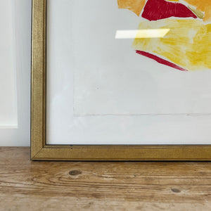 A Pair of Portrait Mono Print Paintings By Detroit Artist Mary Rousseaux