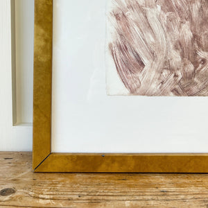 A Large Portrait Mono Print Painting By Detroit Artist Mary Rousseaux