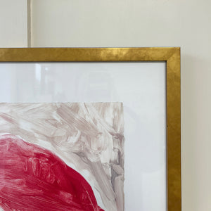 A Large Portrait Mono Print Painting By Detroit Artist Mary Rousseaux
