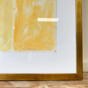 A Large Portrait Mono Print Painting By Detroit Artist Mary Rousseaux