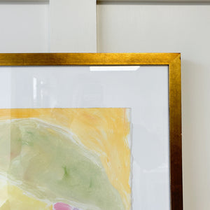 A Large Portrait Mono Print Painting By Detroit Artist Mary Rousseaux