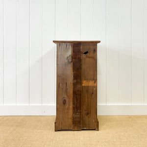 A Charming Pine Tall and Narrow Cabinet c1890