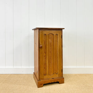 A Charming Pine Tall and Narrow Cabinet c1890