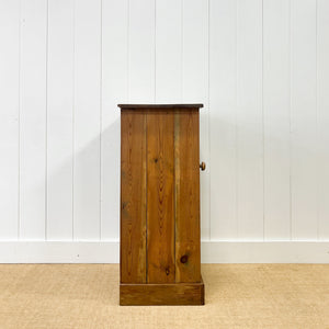 A Charming Pine Tall and Narrow Cabinet c1890