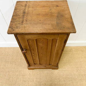 A Charming Pine Tall and Narrow Cabinet c1890