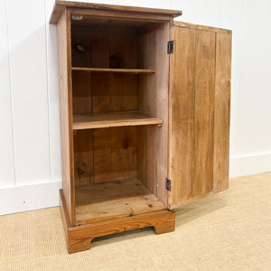 A Charming Pine Tall and Narrow Cabinet c1890