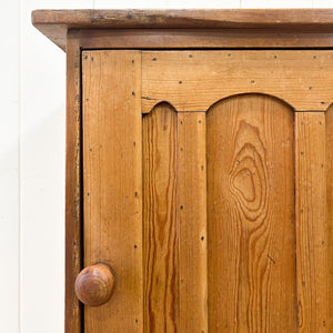 A Charming Pine Tall and Narrow Cabinet c1890