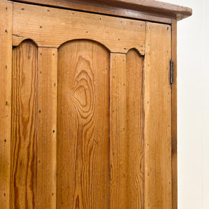 A Charming Pine Tall and Narrow Cabinet c1890