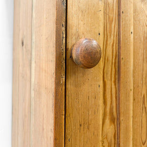 A Charming Pine Tall and Narrow Cabinet c1890