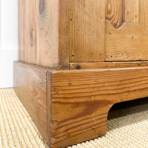 A Charming Pine Tall and Narrow Cabinet c1890
