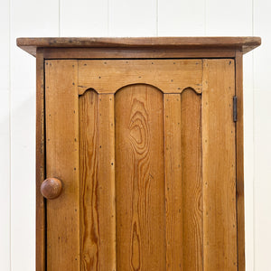 A Charming Pine Tall and Narrow Cabinet c1890