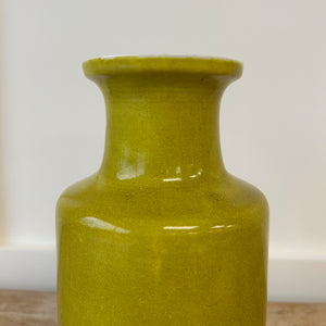 Chinese Yellow Vase Monochrome Baluster c1950