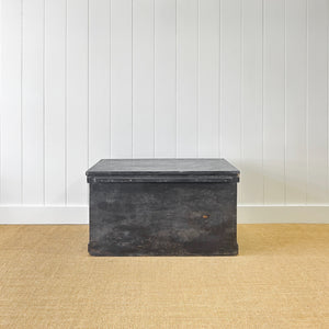 An English Pine Ebonized Blanket Box