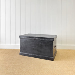 An English Pine Ebonized Blanket Box