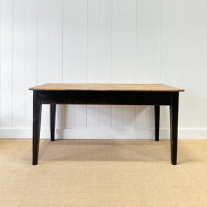 An Antique English Country Pine 5 ft Kitchen Dining Table c1890