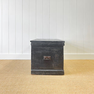 An English Pine Ebonized Blanket Box
