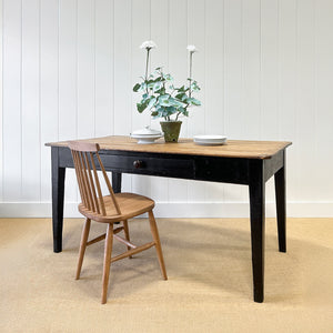 An Antique English Country Pine 5 ft Kitchen Dining Table c1890