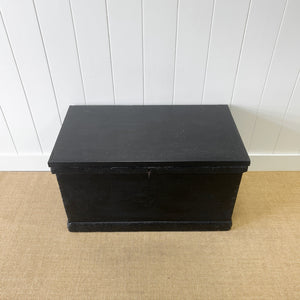 An English Pine Ebonized Blanket Box
