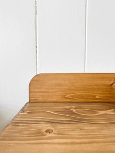 A Charming Pair of English Pine Bedside Tables