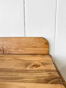 A Charming Pair of English Pine Bedside Tables