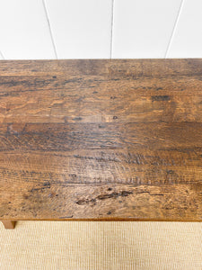 An Antique French Country Oak Coffee Table