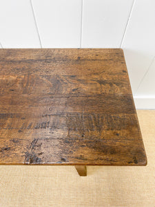 An Antique French Country Oak Coffee Table