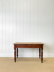 An English Country Pine Console Table or Desk