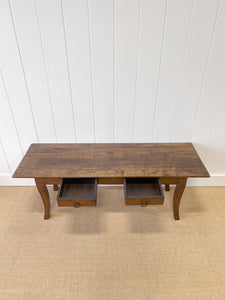 An Antique French Country Oak Coffee Table