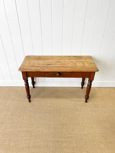 An English Country Pine Console Table or Desk
