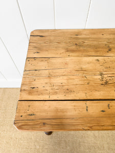 An English Country Pine Console Table or Desk