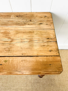 An English Country Pine Console Table or Desk