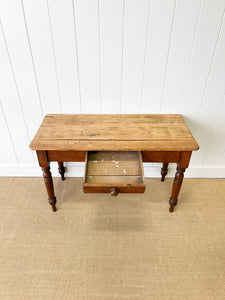 An English Country Pine Console Table or Desk