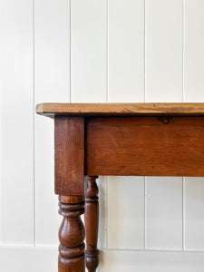 An English Country Pine Console Table or Desk