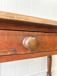 An English Country Pine Console Table or Desk