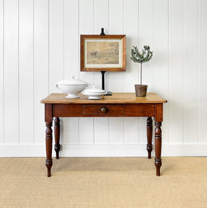An English Country Pine Console Table or Desk